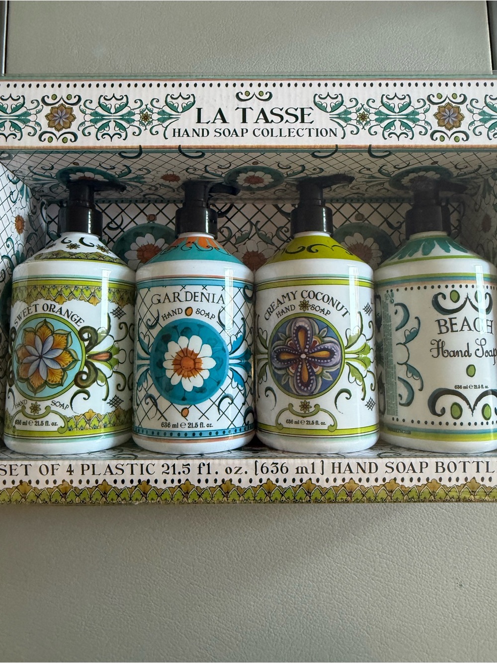 La Tasse - Hand Soap 4-pck | Sweet Orange, Gardenia, Creamy Coconut | NEW